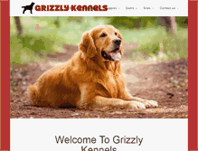 Tablet Screenshot of grizzlykennels.com